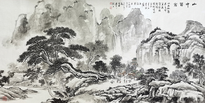 高健林作品《山中留客》.jpg