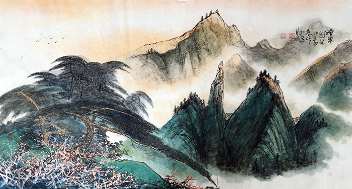 赖由亮作品4《渔乐图》180cmX97cm.jpg