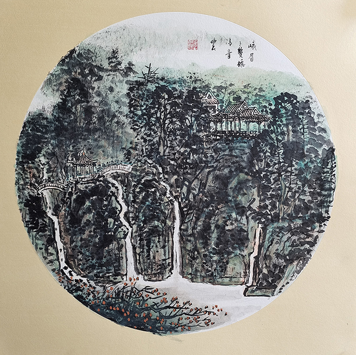 李仲民作品3《峨眉之双桥清音》.jpg