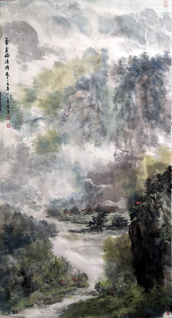 盛絜作品《楠溪情怀》  规格：52×90cm.jpg