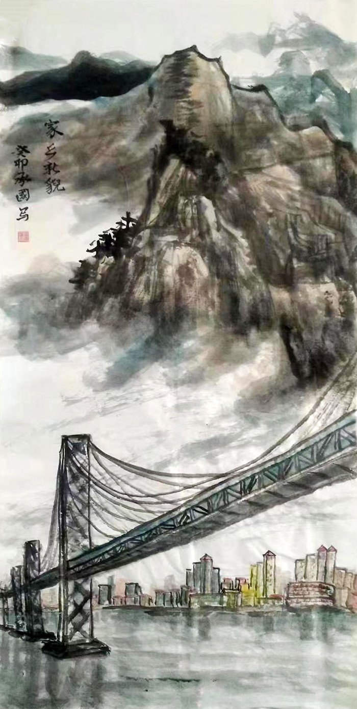 张承国作品《家乡新貌》.jpg