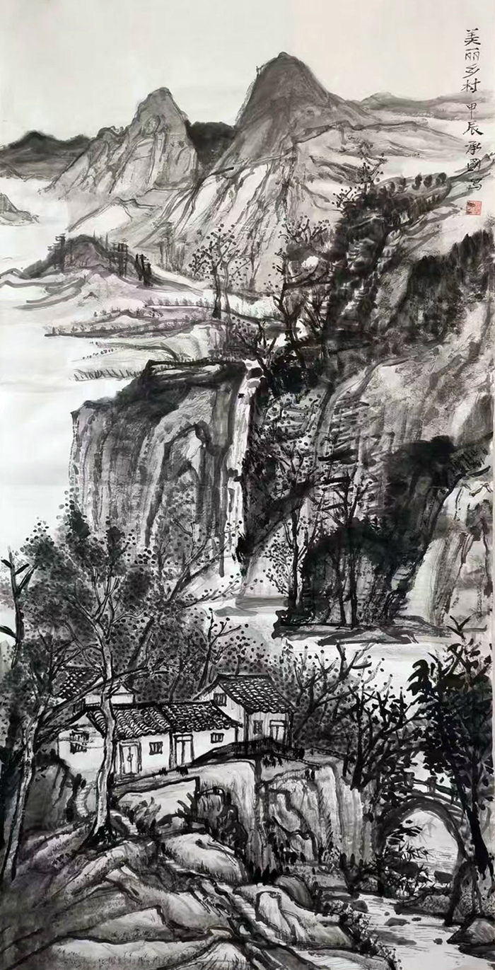 张承国作品《美丽乡村》.jpg