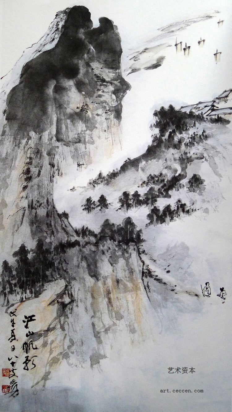 张大千作品欣赏(35)