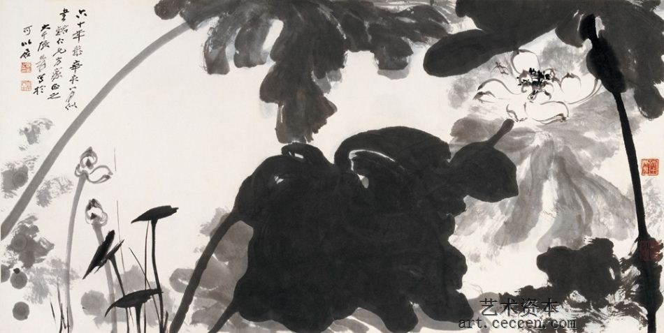 张大千作品欣赏(9)