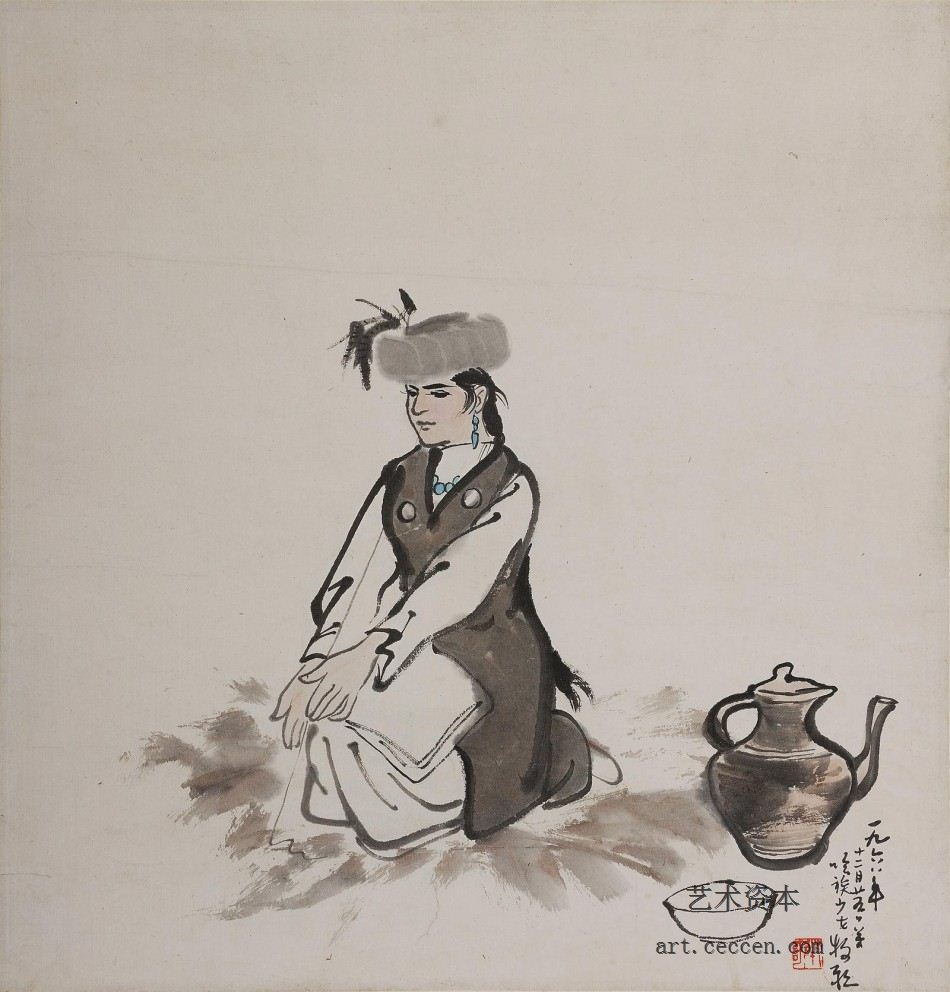 哈族少女-34x35-1968年