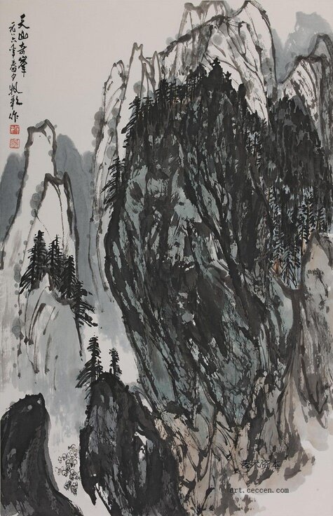 天山奇峰-45x69-1986年
