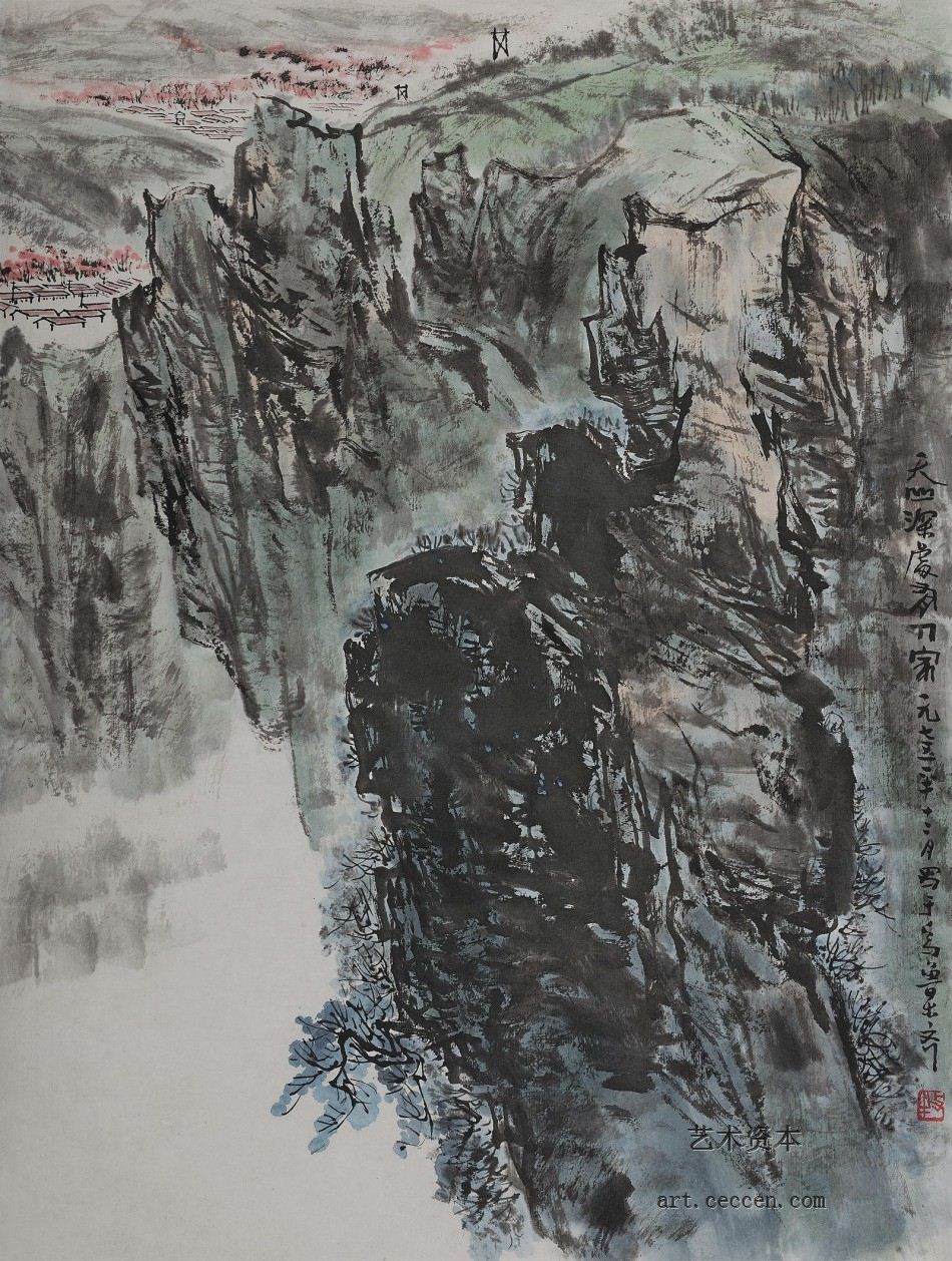 天山深处有人家-34x46-1975年