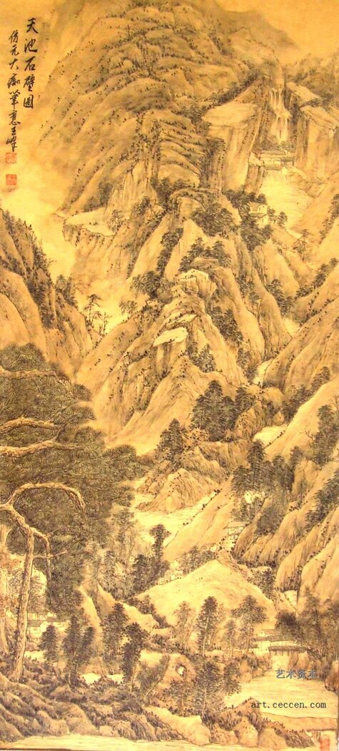 天池石壁图
