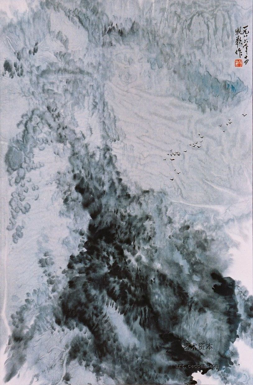 天高任鸟飞--43x66-1986年