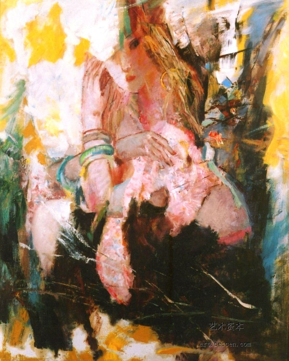 妞妞1987年作80X100cm