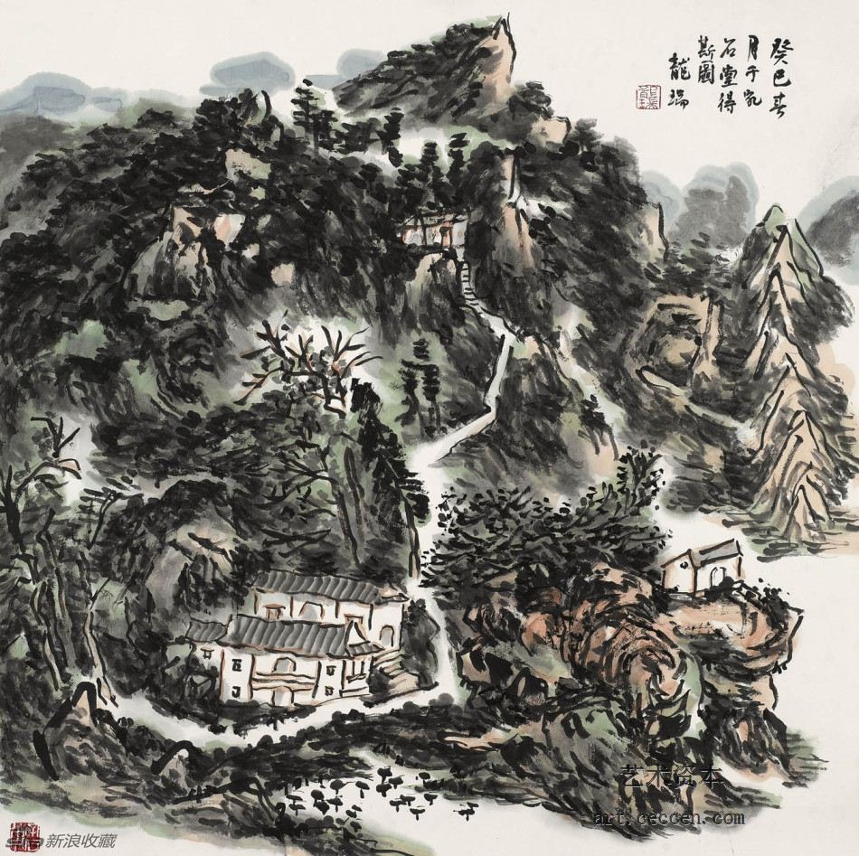 山水69×68cm龙瑞2013