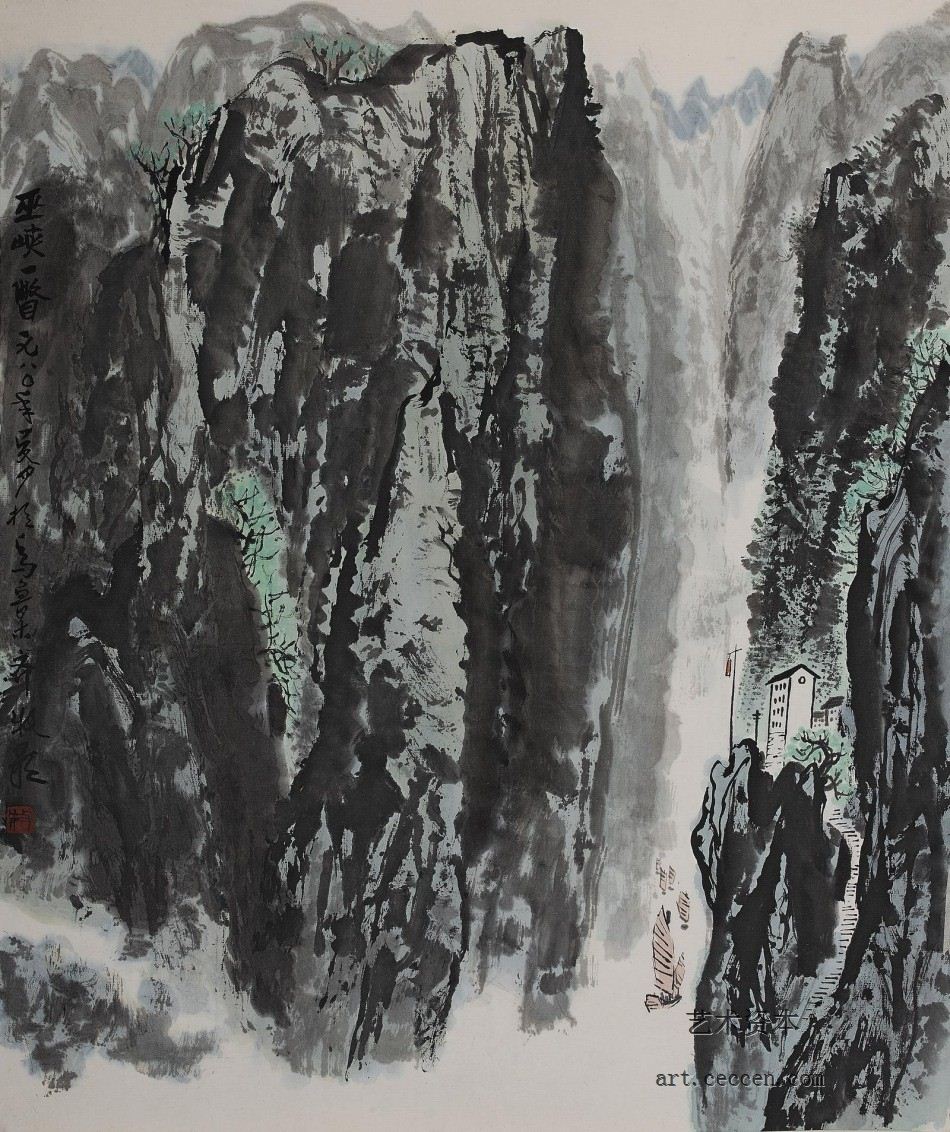 巫峡一瞥-35x54-1980年