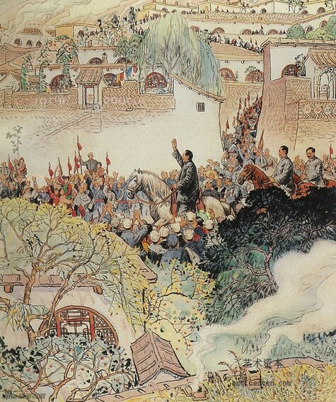 毛主席转战陕北（组画之三）