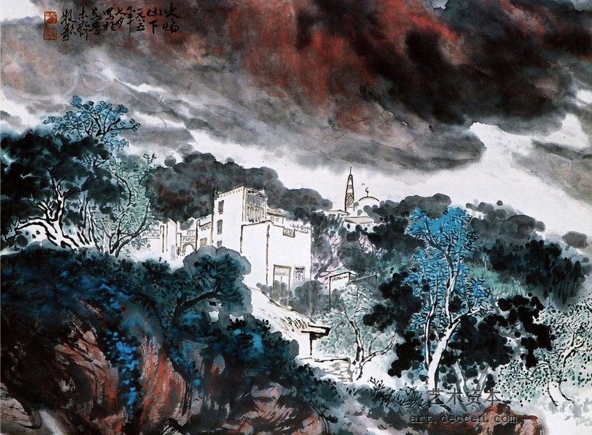 火焰山下68x52-1985年