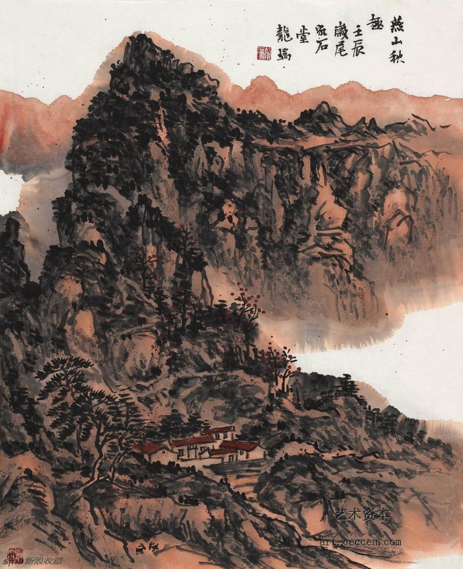 燕山秋趣100×107cm龙瑞2012(1)