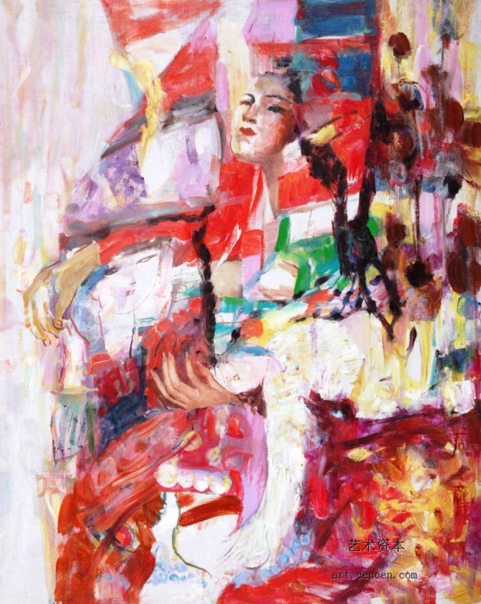 草原1981年作80X100cm