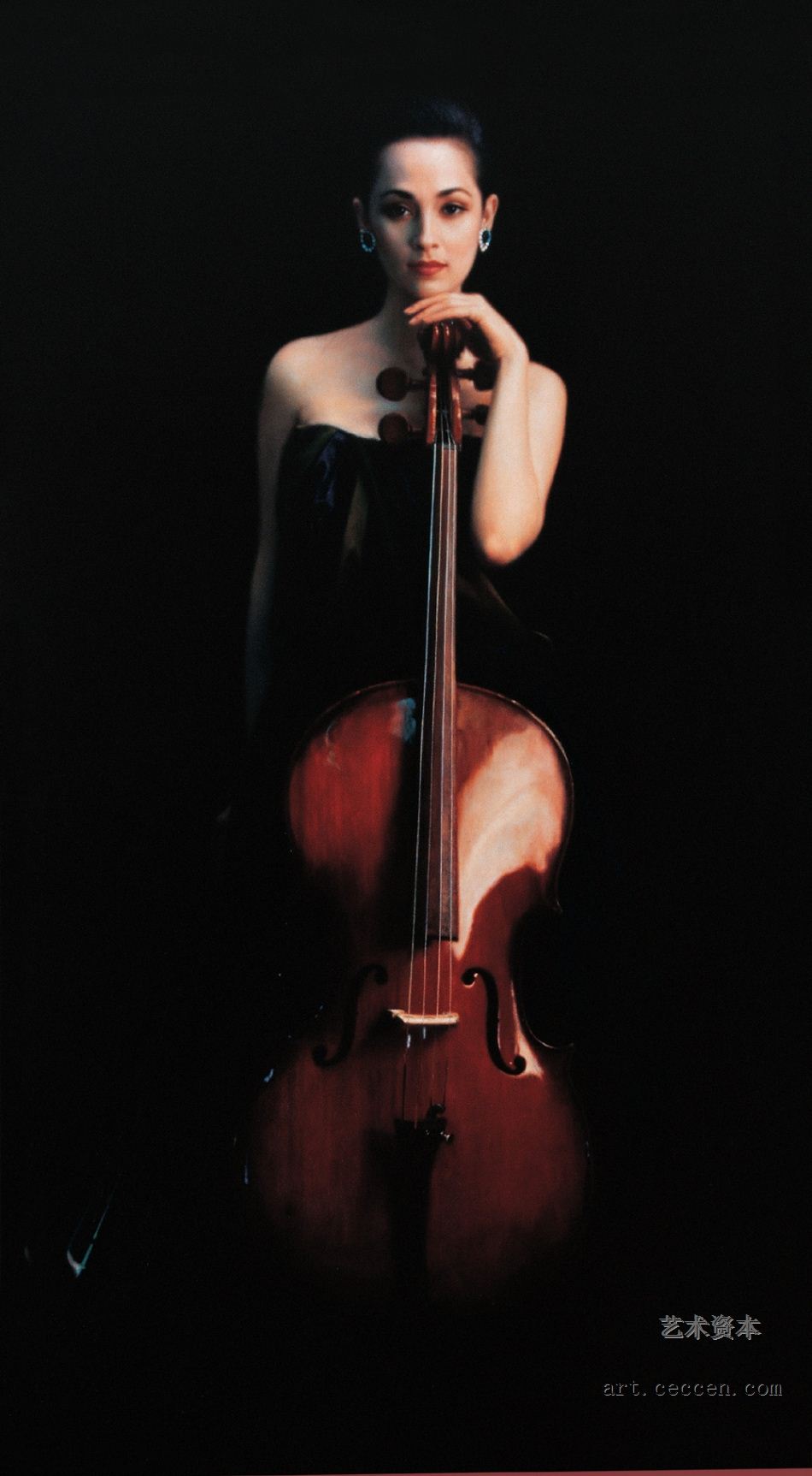 陈逸飞作品赏析：《大提琴少女》，1988年作