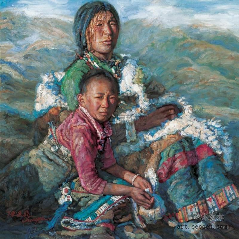 陈逸飞作品赏析：《母与子》
