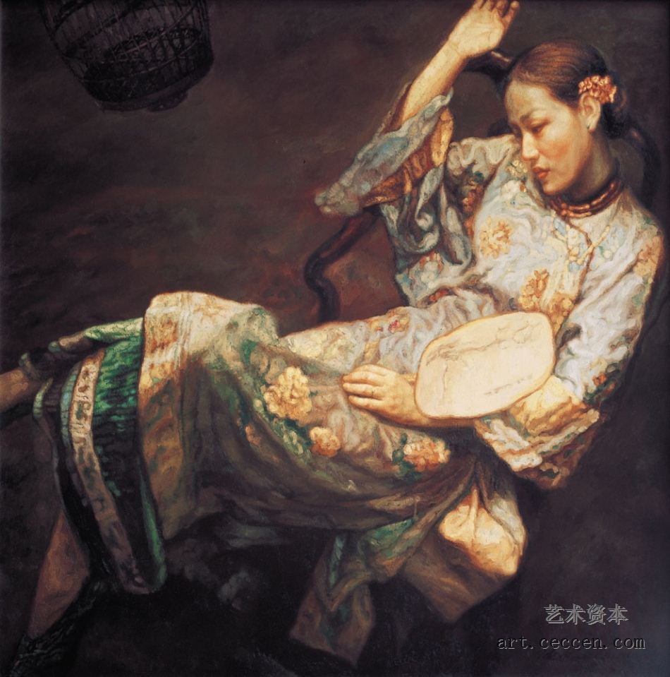 陈逸飞作品赏析：《醉美人》
