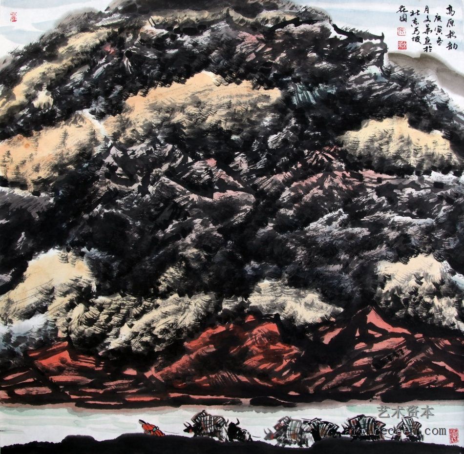 《高原秋韵》68cm×68cm