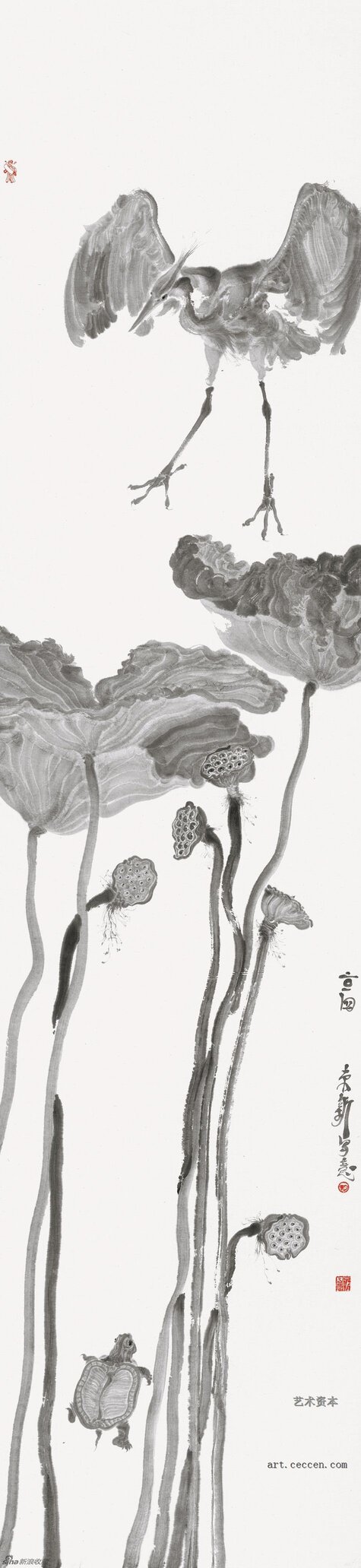 周京新-苍鹭7-240x52cm-2014