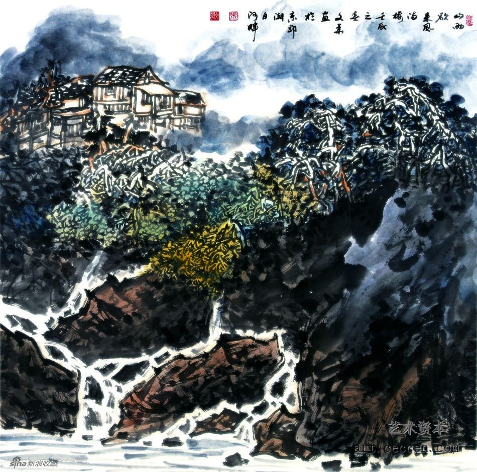 山雨欲来风满楼68x68cm