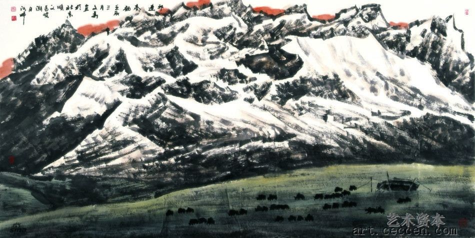 祁连春韵68x136cm2012年
