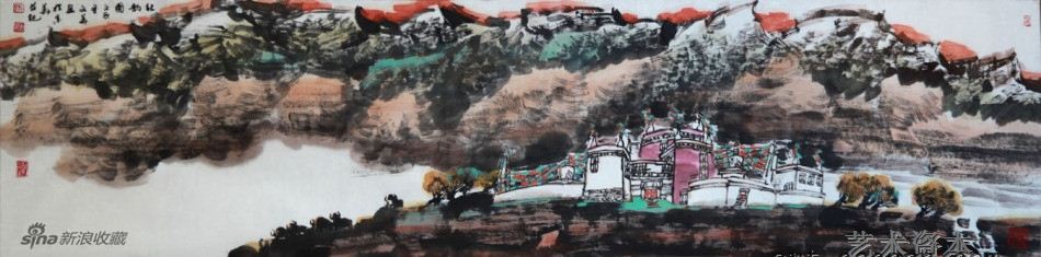 秋韵图34cm×136cm2012年
