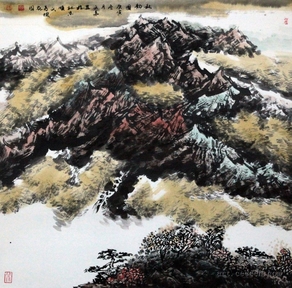 秋韵图（1）68x68cm