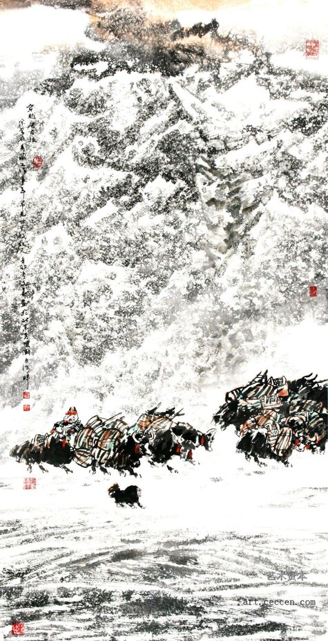 穿越唐古拉136x68cm2011年