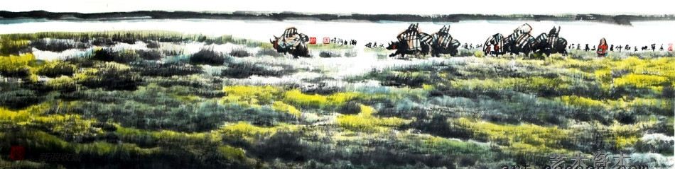 过草地34x136cm2012年