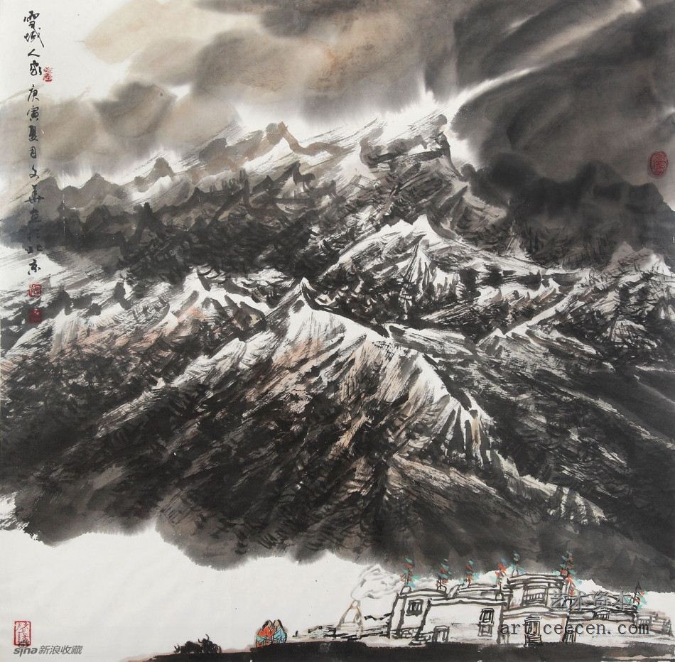 雪域人家（2）68x68cm2010年