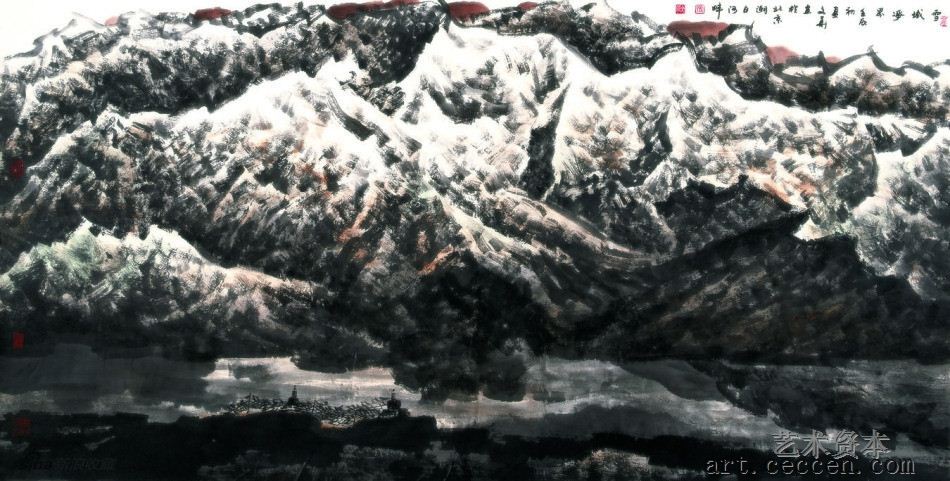 雪域净界124x248cm2012年