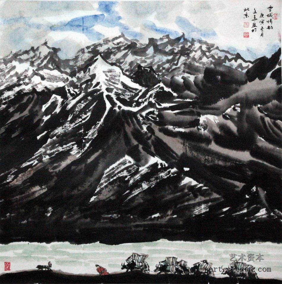 雪域情韵68x68cm
