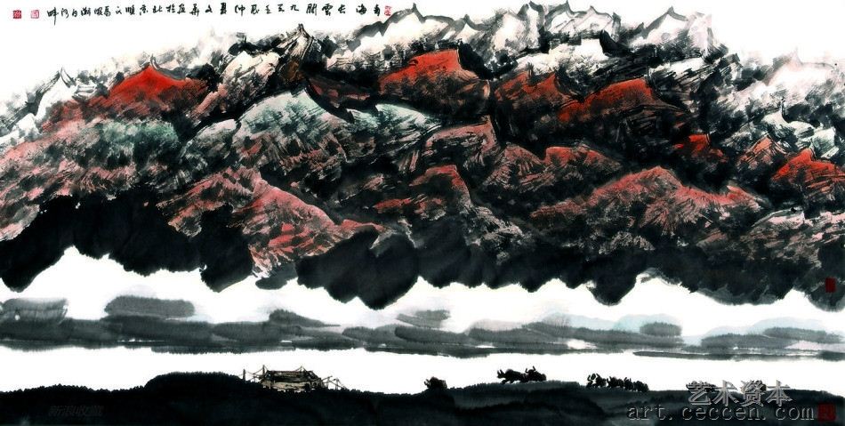 青海长云阔九天68x136cm2012年
