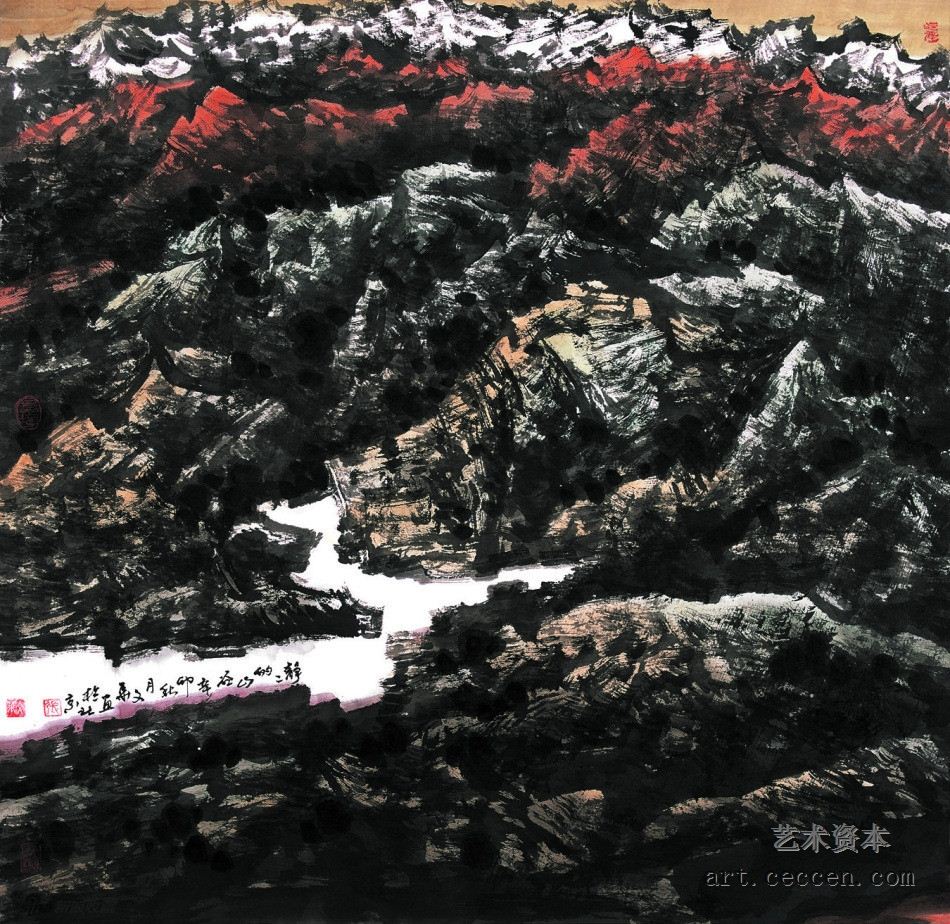 静静的山谷68x68cm2011年