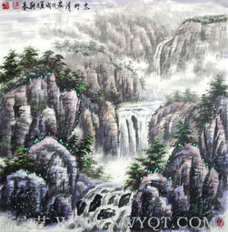 《太行清泉》规格：68×68cm