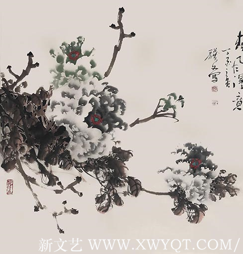 《春风得意》规格：68x68cm