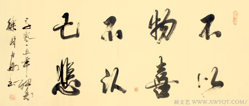 不以物喜，不以己悲