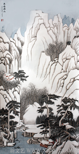殷德江作品《冬临南山》