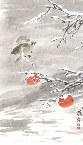 《冬雪》40x69cm