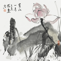 《在水一方》38x38cm
