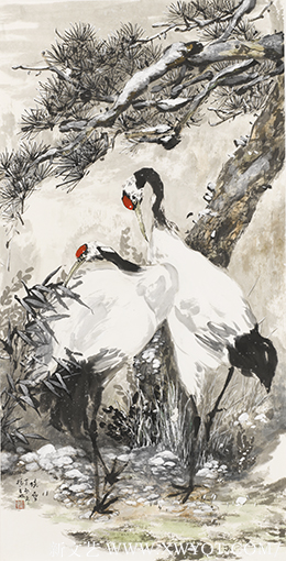《晓雪》69x138cm