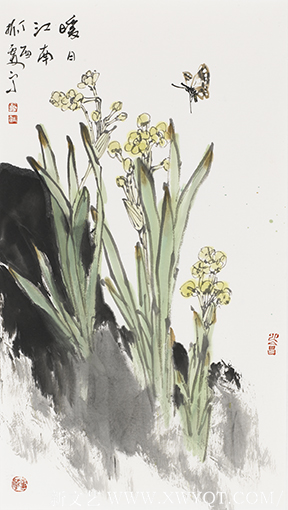 《暖曰江南》39x69cm