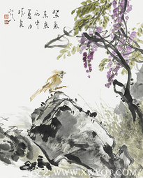 《紫气东来》45x55cm