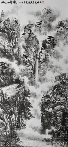 李慈林作品《仙山奇景》