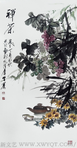 李慈林作品《禅茶》