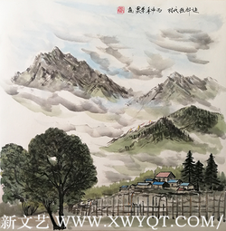 康学农作品《迭部拉代村》
