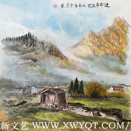康学农作品《迭部降扎村》