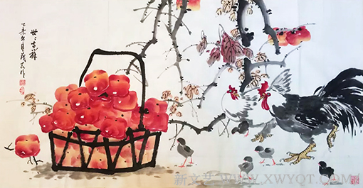 《世世吉祥》规格：136x68cm
